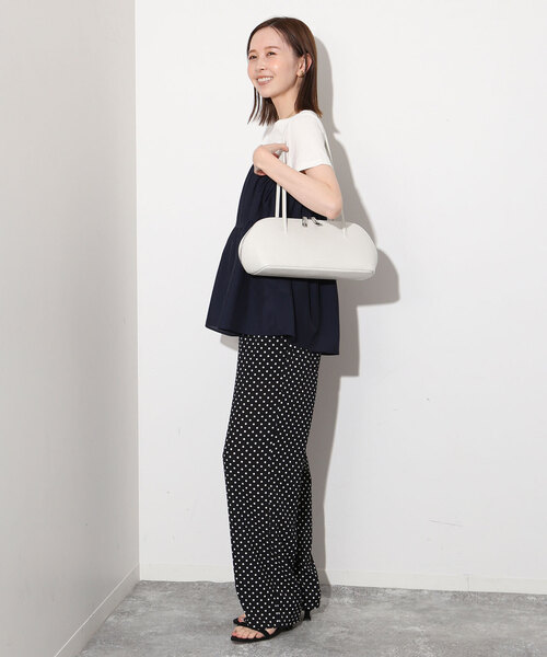 ADD CULUMN（アドカラム）の「ADD CULUMN/アドカラム ラウンドショルダーバッグ A24W02B327（ショルダーバッグ・レディース・ホワイト/ブラック・FREE）」の14枚目の写真