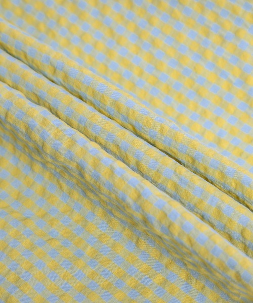 AMELY(エミリー)の「ギンガムチェックティアードワンピース(ワンピース・レディース・ブラック/イエロー/グリーン/ピンク・フリー)」の14枚目の写真