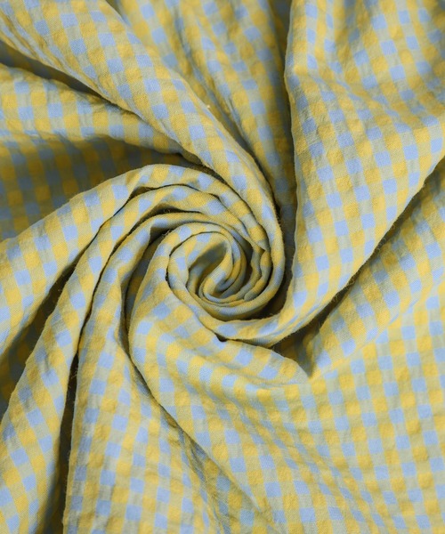 AMELY(エミリー)の「ギンガムチェックティアードワンピース(ワンピース・レディース・ブラック/イエロー/グリーン/ピンク・フリー)」の13枚目の写真