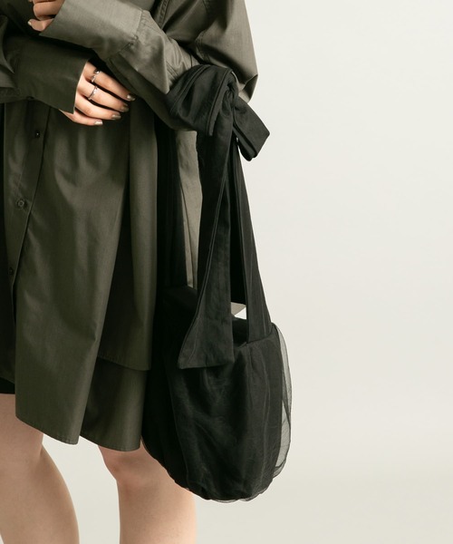 KBF（ケイビーエフ）の「マルチWAYチュールドッキングBAG（ショルダーバッグ・レディース・アイボリー/グレー系その他/ブラック・ONE）」の20枚目の写真