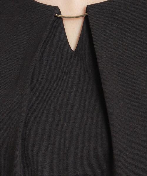 ITS'DEMO(イッツデモ)の「◆【通勤/手洗い可】メタルバー付きタックプルオーバー(Tシャツ/カットソー・レディース・オレンジ/ブラック/サックスブルー/オフホワイト・00)」の12枚目の写真