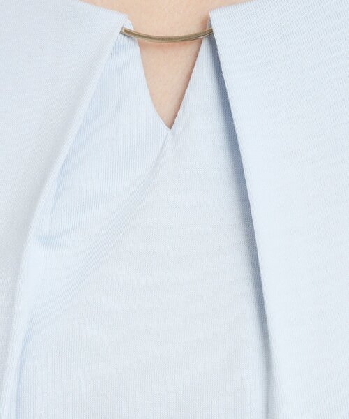 ITS'DEMO(イッツデモ)の「◆【通勤/手洗い可】メタルバー付きタックプルオーバー(Tシャツ/カットソー・レディース・オレンジ/ブラック/サックスブルー/オフホワイト・00)」の16枚目の写真