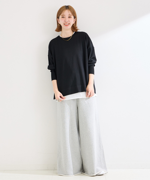 B.C STOCK(ベーセーストック)の「ドルマンワイドニットプルオーバー(ニット/セーター・レディース・ブラック/ベージュ/レッド・FREE)」の16枚目の写真