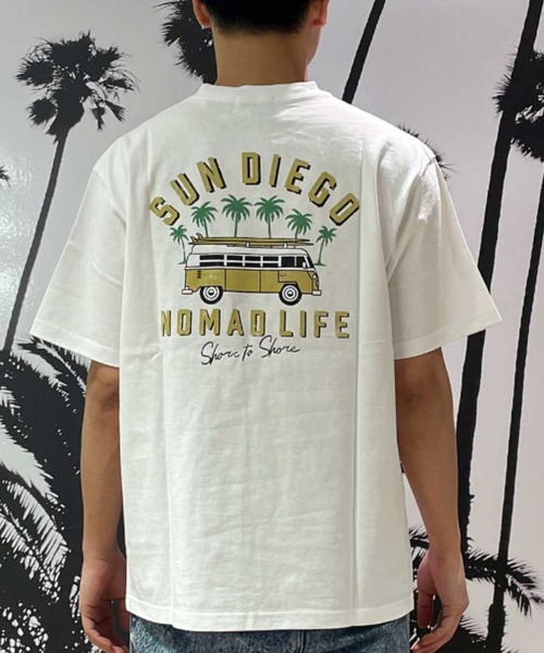 ムラサキスポーツ（ムラサキスポーツ）の「TREAL/トゥリール  TRMTｼｬﾂ【ﾊﾞﾝ】 MOTR24SM008（Tシャツ/カットソー・メンズ・チャコール/ホワイト・M/L）」の2枚目の写真