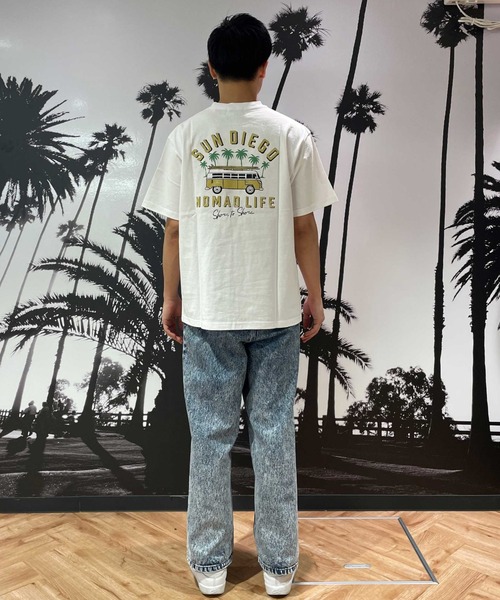 ムラサキスポーツ（ムラサキスポーツ）の「TREAL/トゥリール  TRMTｼｬﾂ【ﾊﾞﾝ】 MOTR24SM008（Tシャツ/カットソー・メンズ・チャコール/ホワイト・M/L）」の7枚目の写真