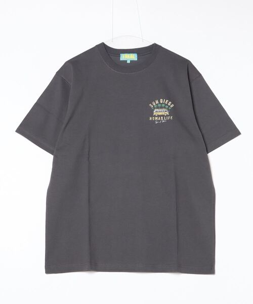 ムラサキスポーツ（ムラサキスポーツ）の「TREAL/トゥリール  TRMTｼｬﾂ【ﾊﾞﾝ】 MOTR24SM008（Tシャツ/カットソー・メンズ・チャコール/ホワイト・M/L）」の13枚目の写真