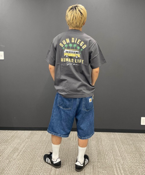 ムラサキスポーツ（ムラサキスポーツ）の「TREAL/トゥリール  TRMTｼｬﾂ【ﾊﾞﾝ】 MOTR24SM008（Tシャツ/カットソー・メンズ・チャコール/ホワイト・M/L）」の9枚目の写真