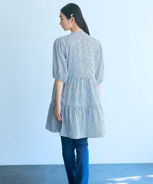 yori♥️ストライプティアードチュニック♥️ Yoriストライプティアードチュニック