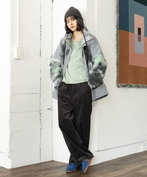 niko and（ニコアンド）の「スポーティースタンドボアジャケット