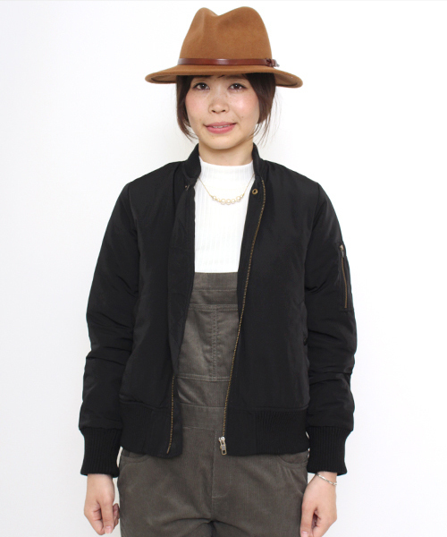 CIAOPANIC TYPY（チャオパニックティピー）の「【CIAOPANIC TYPY】グログランMA-1（ブルゾン・レディース・カーキ/ブラック・MEDIUM/SMALL）」の2枚目の写真