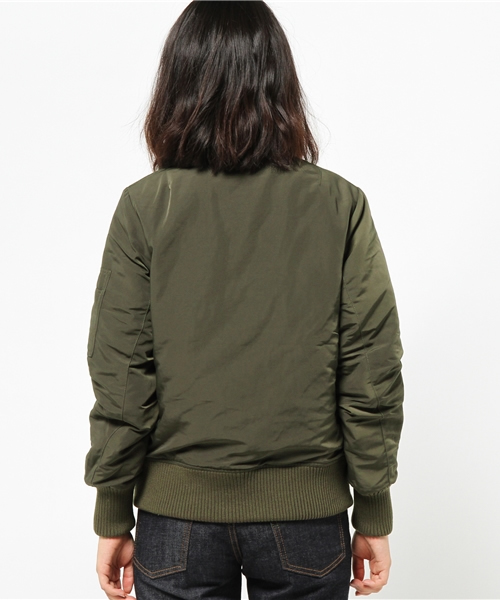 CIAOPANIC TYPY（チャオパニックティピー）の「【CIAOPANIC TYPY】グログランMA-1（ブルゾン・レディース・カーキ/ブラック・MEDIUM/SMALL）」の7枚目の写真