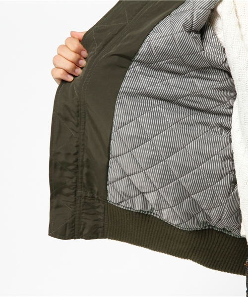 CIAOPANIC TYPY（チャオパニックティピー）の「【CIAOPANIC TYPY】グログランMA-1（ブルゾン・レディース・カーキ/ブラック・MEDIUM/SMALL）」の11枚目の写真