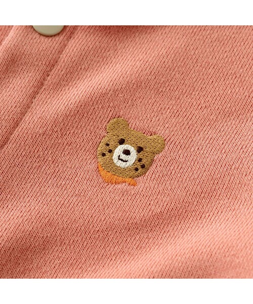 HOT BISCUITS（ホットビスケッツ）の「【NEW Color Series】耳付きロンパース（ロンパース・キッズ・ベージュ/サーモンピンク・S(70-80cm)/M(80-90cm)）」の12枚目の写真