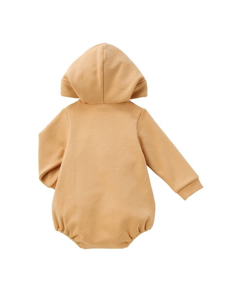 HOT BISCUITS（ホットビスケッツ）の「【NEW Color Series】耳付きロンパース（ロンパース・キッズ・ベージュ/サーモンピンク・S(70-80cm)/M(80-90cm)）」の10枚目の写真