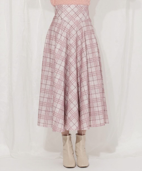 WILLSELECTION(ウィルセレクション)の「バイヤスチェックサーキュラースカート(スカート・レディース・レッド系その他5/ブルー系その他5・MEDIUM/SMALL)」の6枚目の写真