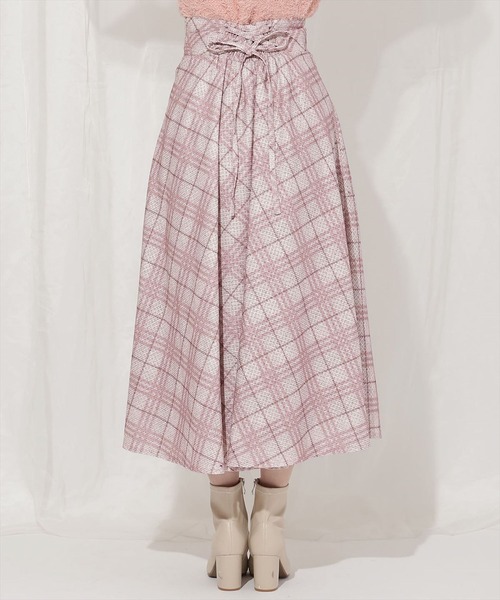 WILLSELECTION(ウィルセレクション)の「バイヤスチェックサーキュラースカート(スカート・レディース・レッド系その他5/ブルー系その他5・MEDIUM/SMALL)」の8枚目の写真