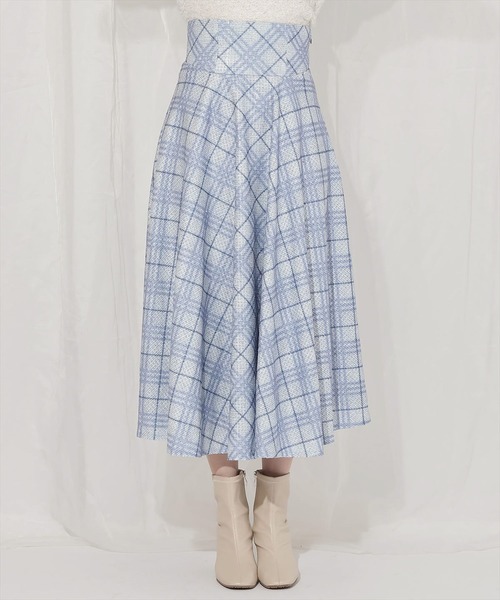 WILLSELECTION(ウィルセレクション)の「バイヤスチェックサーキュラースカート(スカート・レディース・レッド系その他5/ブルー系その他5・MEDIUM/SMALL)」の12枚目の写真