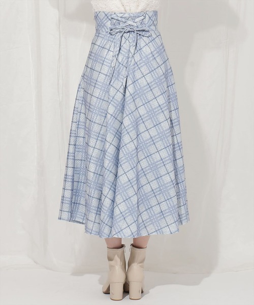 WILLSELECTION(ウィルセレクション)の「バイヤスチェックサーキュラースカート(スカート・レディース・レッド系その他5/ブルー系その他5・MEDIUM/SMALL)」の14枚目の写真