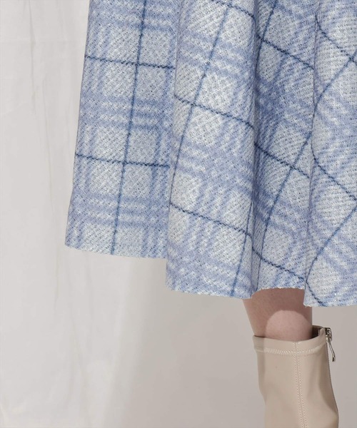 WILLSELECTION(ウィルセレクション)の「バイヤスチェックサーキュラースカート(スカート・レディース・レッド系その他5/ブルー系その他5・MEDIUM/SMALL)」の16枚目の写真