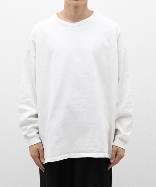 JOURNAL STANDARD J.S HOMESTEAD(ジャーナルスタンダードホームステッド)の「J.S.Homestead / HEAVY T-Cloth L/S(Tシャツ/カットソー・メンズ・ブラック/カーキ/ホワイト・MEDIUM/LARGE)」の6枚目の写真