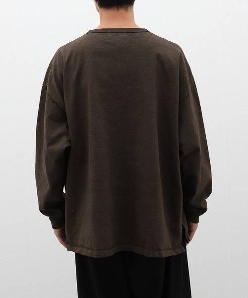 JOURNAL STANDARD J.S HOMESTEAD(ジャーナルスタンダードホームステッド)の「J.S.Homestead / HEAVY T-Cloth L/S(Tシャツ/カットソー・メンズ・ブラック/カーキ/ホワイト・MEDIUM/LARGE)」の9枚目の写真