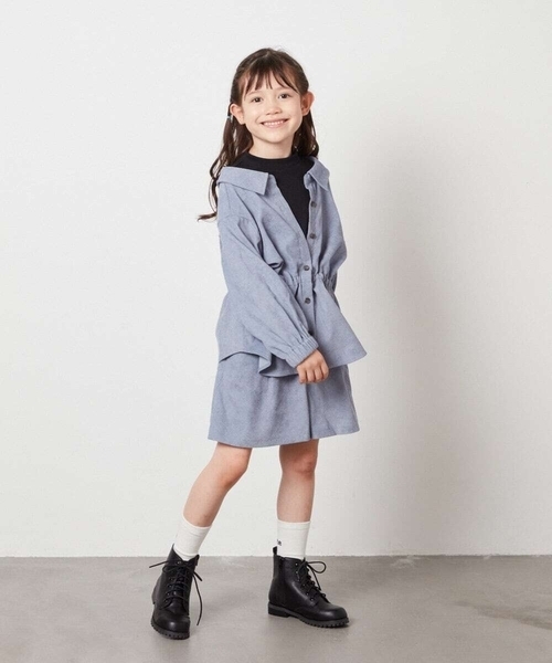 a.v.v（アーヴェヴェ）の「[19-24cm]【ファスナー付きで楽ちん】レースアップショートブーツ（ブーツ・キッズ・ブラック・19/20/21/22/24/23）」の8枚目の写真