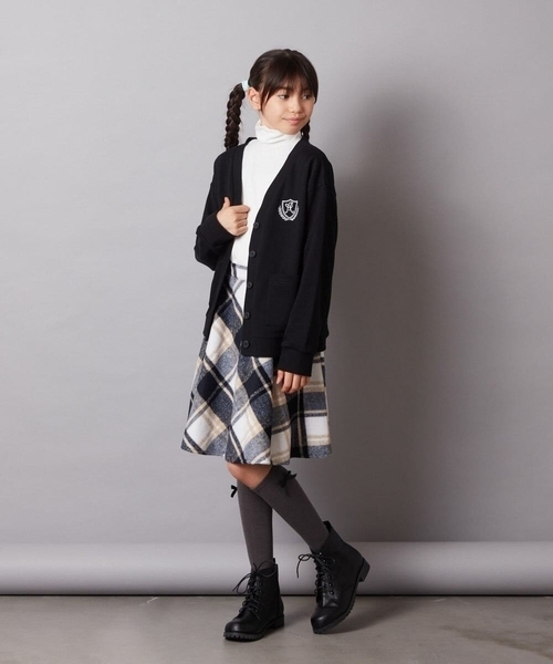 a.v.v（アーヴェヴェ）の「[19-24cm]【ファスナー付きで楽ちん】レースアップショートブーツ（ブーツ・キッズ・ブラック・19/20/21/22/24/23）」の20枚目の写真