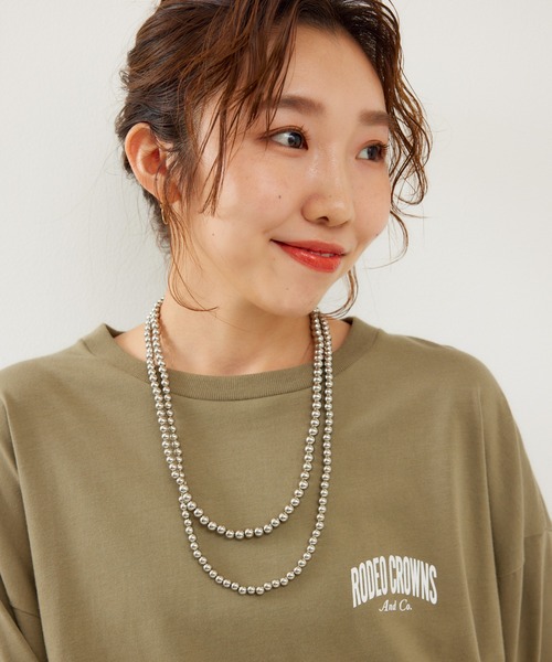 RODEO CROWNS WIDE BOWL（ロデオクラウンズワイドボウル）の「アソートロングネックレス（ネックレス・レディース・シルバー/ホワイト・FREE）」の15枚目の写真