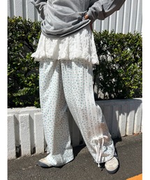 WC | リトルフラワースウェットトラックパンツ(スウェットパンツ)