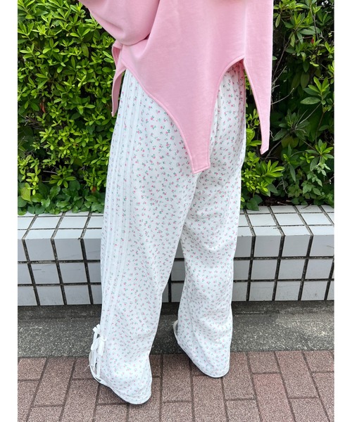 WC（ダブル シー）の「リトルフラワースウェットトラックパンツ（スウェットパンツ・レディース・ピンク/サックスブルー・FREE）」の11枚目の写真