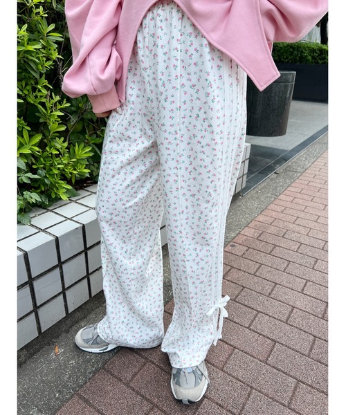 WC（ダブル シー）の「リトルフラワースウェットトラックパンツ（スウェットパンツ・レディース・ピンク/サックスブルー・FREE）」の13枚目の写真