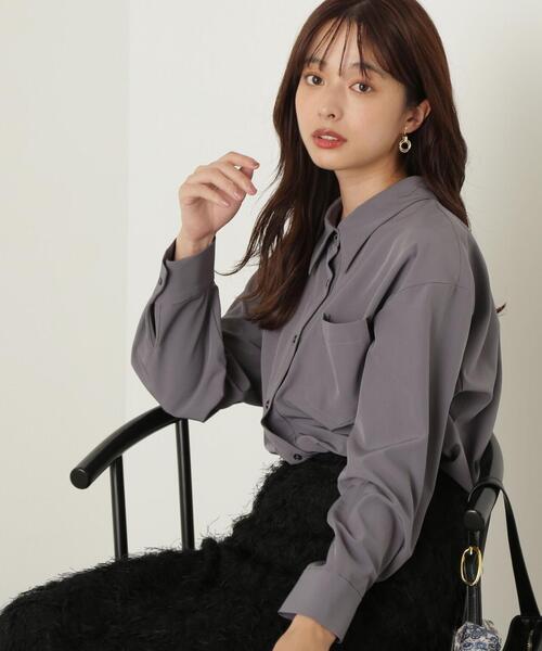 PROPORTION BODY DRESSING（プロポーションボディドレッシング）の「ルーズシャツ / 1214210918（シャツ/ブラウス・レディース・ホワイト/ピンク/ダークグレー・FREE）」の2枚目の写真