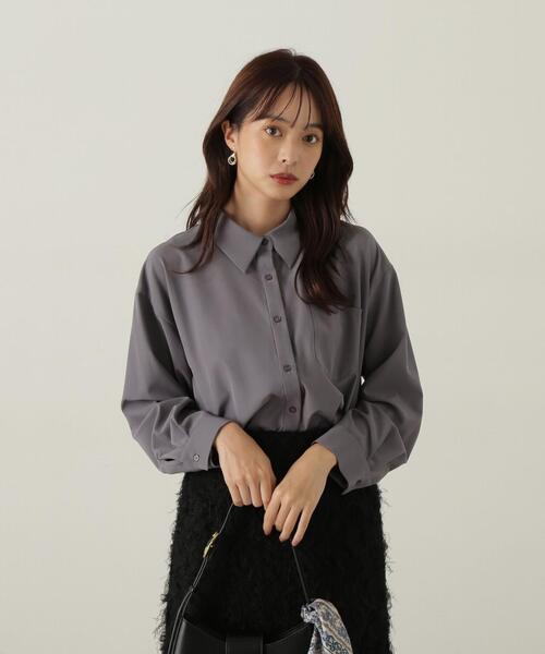 PROPORTION BODY DRESSING（プロポーションボディドレッシング）の「ルーズシャツ / 1214210918（シャツ/ブラウス・レディース・ホワイト/ピンク/ダークグレー・FREE）」の6枚目の写真