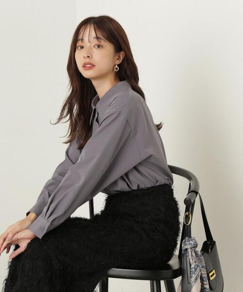 PROPORTION BODY DRESSING（プロポーションボディドレッシング）の「ルーズシャツ / 1214210918（シャツ/ブラウス・レディース・ホワイト/ピンク/ダークグレー・FREE）」の9枚目の写真