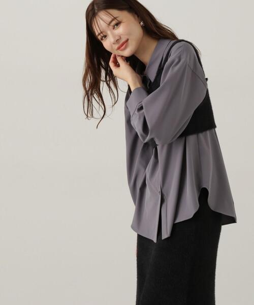 PROPORTION BODY DRESSING（プロポーションボディドレッシング）の「ルーズシャツ / 1214210918（シャツ/ブラウス・レディース・ホワイト/ピンク/ダークグレー・FREE）」の11枚目の写真