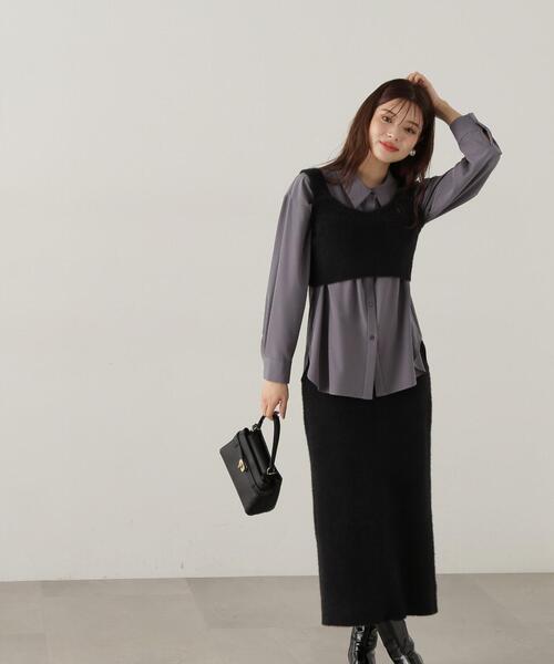 PROPORTION BODY DRESSING（プロポーションボディドレッシング）の「ルーズシャツ / 1214210918（シャツ/ブラウス・レディース・ホワイト/ピンク/ダークグレー・FREE）」の14枚目の写真