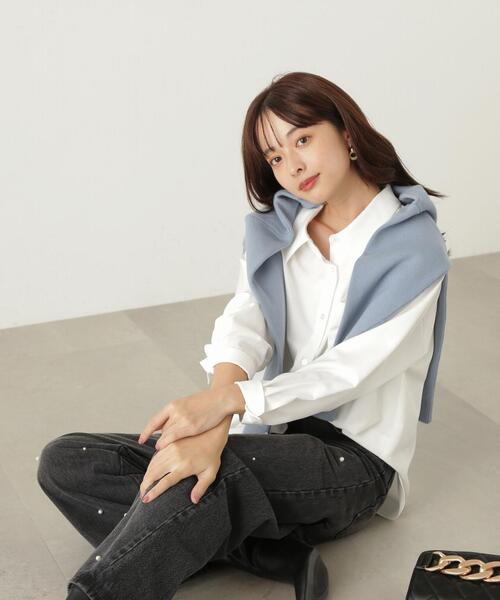 PROPORTION BODY DRESSING（プロポーションボディドレッシング）の「ルーズシャツ / 1214210918（シャツ/ブラウス・レディース・ホワイト/ピンク/ダークグレー・FREE）」の18枚目の写真