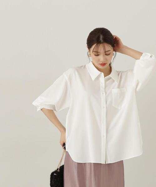 PROPORTION BODY DRESSING（プロポーションボディドレッシング）の「ルーズシャツ / 1214210918（シャツ/ブラウス・レディース・ホワイト/ピンク/ダークグレー・FREE）」の19枚目の写真