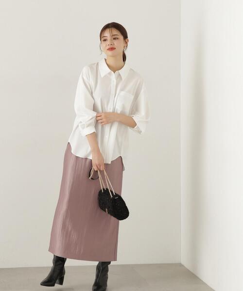 PROPORTION BODY DRESSING（プロポーションボディドレッシング）の「ルーズシャツ / 1214210918（シャツ/ブラウス・レディース・ホワイト/ピンク/ダークグレー・FREE）」の21枚目の写真