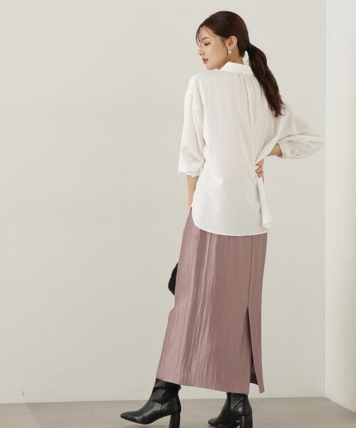 PROPORTION BODY DRESSING（プロポーションボディドレッシング）の「ルーズシャツ / 1214210918（シャツ/ブラウス・レディース・ホワイト/ピンク/ダークグレー・FREE）」の22枚目の写真