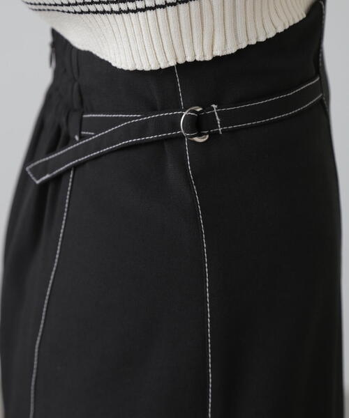 FREE'S MART（フリーズマート）の「[低身長サイズ/Sシリーズ]配色ステッチサイドベルトマーメイドスカート（スカート・レディース・ベージュ/ブラック/ピンク・X-SMALL/SMALL/MEDIUM）」の9枚目の写真