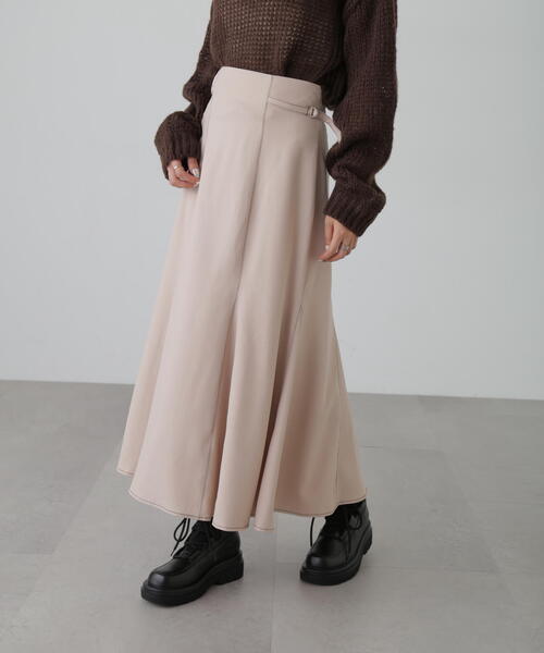 FREE'S MART（フリーズマート）の「[低身長サイズ/Sシリーズ]配色ステッチサイドベルトマーメイドスカート（スカート・レディース・ベージュ/ブラック/ピンク・X-SMALL/SMALL/MEDIUM）」の17枚目の写真