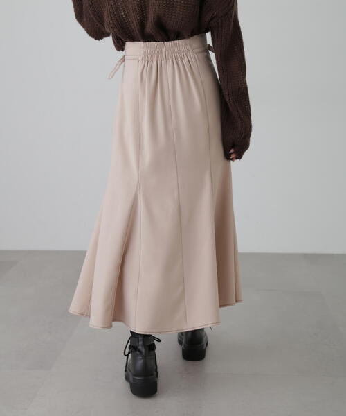 FREE'S MART（フリーズマート）の「[低身長サイズ/Sシリーズ]配色ステッチサイドベルトマーメイドスカート（スカート・レディース・ベージュ/ブラック/ピンク・X-SMALL/SMALL/MEDIUM）」の18枚目の写真