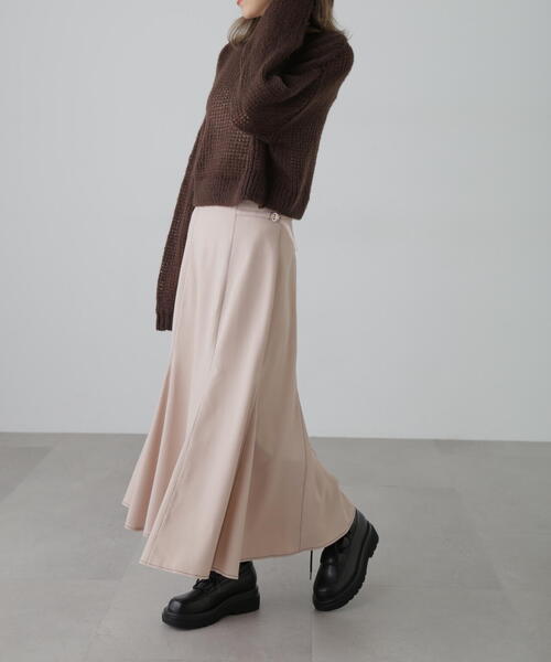 FREE'S MART（フリーズマート）の「[低身長サイズ/Sシリーズ]配色ステッチサイドベルトマーメイドスカート（スカート・レディース・ベージュ/ブラック/ピンク・X-SMALL/SMALL/MEDIUM）」の20枚目の写真