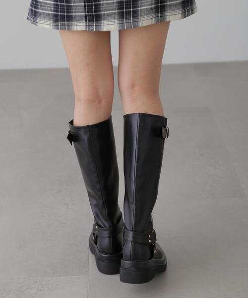 FREE'S MART(フリーズマート)の「ロングリングブーツ(ブーツ・レディース・ブラウン/ブラック・MEDIUM/LARGE)」の12枚目の写真