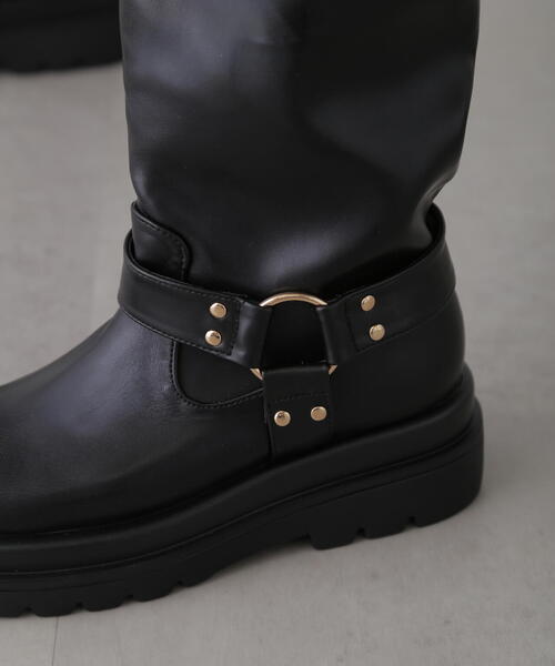 FREE'S MART(フリーズマート)の「ロングリングブーツ(ブーツ・レディース・ブラウン/ブラック・MEDIUM/LARGE)」の15枚目の写真