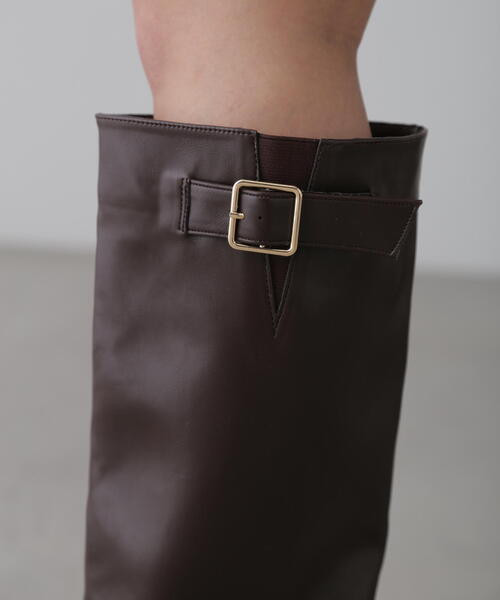 FREE'S MART(フリーズマート)の「ロングリングブーツ(ブーツ・レディース・ブラウン/ブラック・MEDIUM/LARGE)」の7枚目の写真