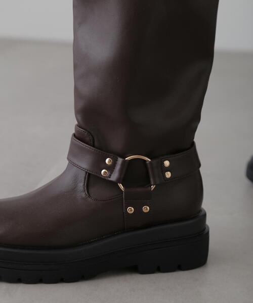 FREE'S MART(フリーズマート)の「ロングリングブーツ(ブーツ・レディース・ブラウン/ブラック・MEDIUM/LARGE)」の9枚目の写真