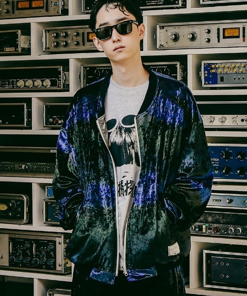 EFFECTEN（エフェクテン）の「mj10262-Velours Reversible Blouson リバーシブルブルゾン（ブルゾン・メンズ・ブラック×ブルー・FREE）」の8枚目の写真