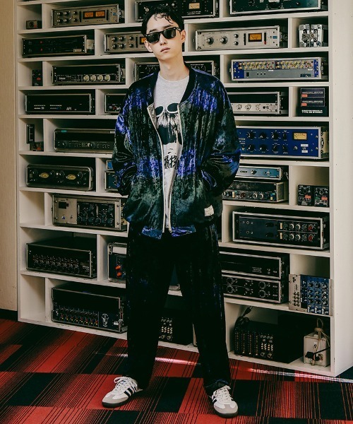 EFFECTEN（エフェクテン）の「mj10262-Velours Reversible Blouson リバーシブルブルゾン（ブルゾン・メンズ・ブラック×ブルー・FREE）」の9枚目の写真